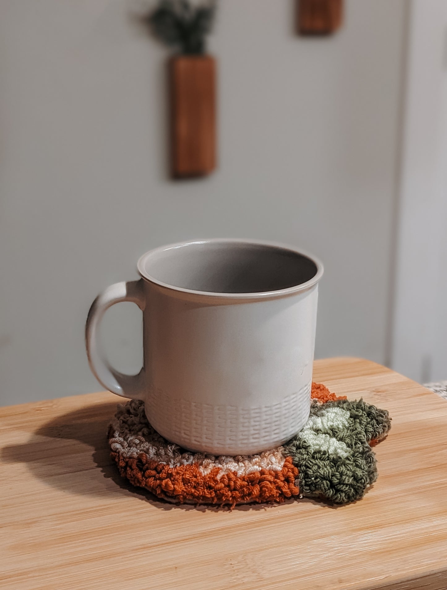 Peach Mug Rug